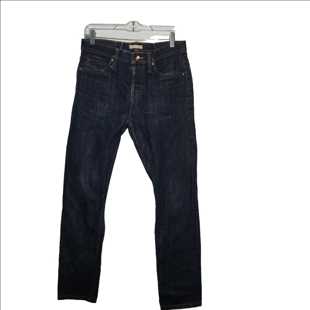 Unbranded Brand Jeans Men's 30x32 Blue Skinny Raw Selvedge UB101 14.5oz